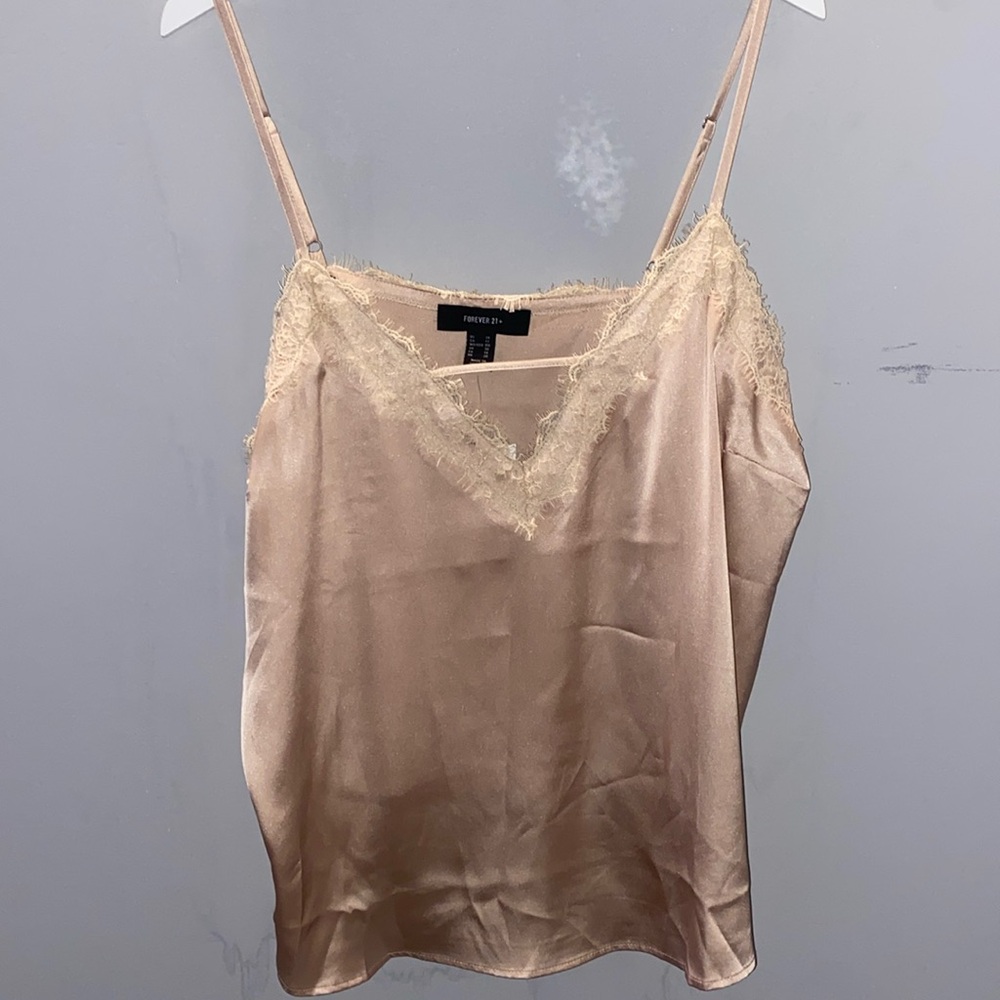 Forever 21 Satin Tank Top Camisole